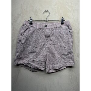 Chubbies Seersucker Shorts Mens M Red Striped Regular Fit 5.5" Inseam Preppy